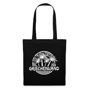 La Grèce en vacances - Sac en tissu - noir - Devant
