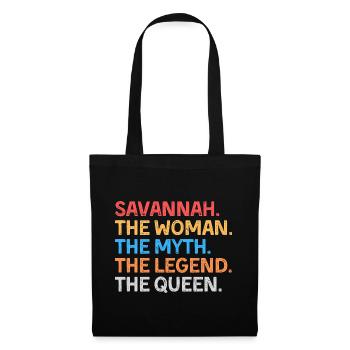 Savannah La Femme Le Mythe La Légende La Reine - Sac en tissu - noir - Devant