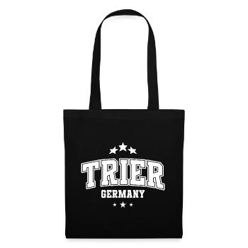 Trier Deutschland Emblem - Stoffbeutel - Schwarz - Vorne
