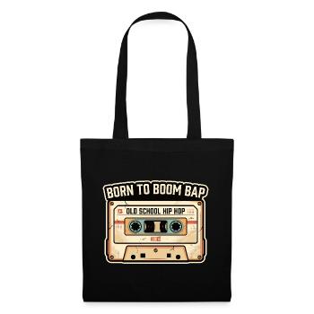 Design rétro de cassettes hip-hop old school - Sac en tissu - noir - Devant