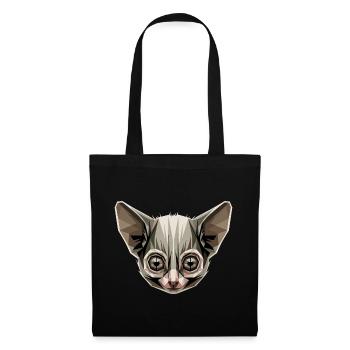 Galago Buisson Bébé Singe Galagos Singe Mignon Galago - Sac en tissu - noir - Devant