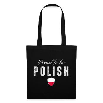 Proud Polish, Made in Poland - Tote Bag - black - Front