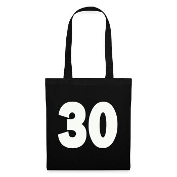 30- - Sac en tissu - noir - Devant