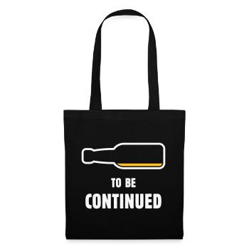 À suivre (Bier / Bierchen / NEG 2C) - Sac en tissu - noir - Devant