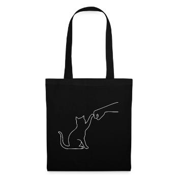 Cat Paw Funny - Tote Bag - black - Front