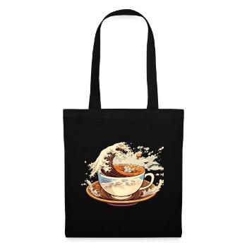 The Great Wave of Coffee - Tote Bag - black - Front