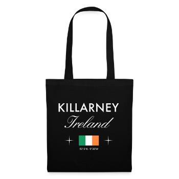 Killarney Coordonnées Irlande Souvenir de voyage - Sac en tissu - noir - Devant