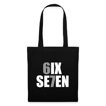 Six Seven - 67 - Meme - Basketball - 6-7 - Stoffbeutel - Schwarz - Vorne