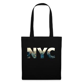 nyc New York City - Stoffbeutel - Schwarz - Vorne