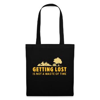 Se perdre - Chemise pour les amoureux de la nature Forest Nature - Sac en tissu - noir - Devant