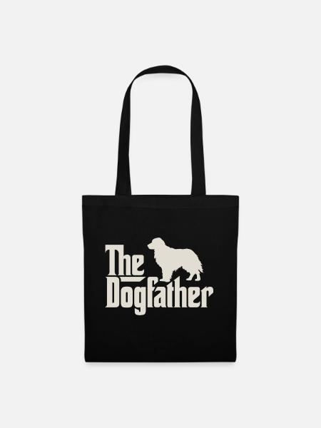 The Dogfather - Golden Retriever Flat-Coated - Tote Bag - black