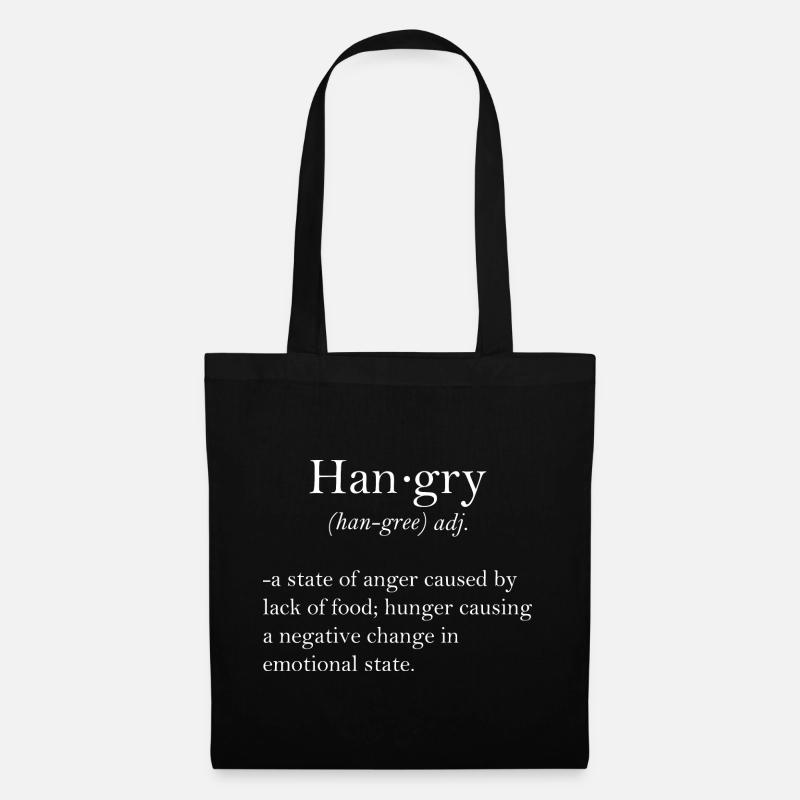 Hangry Gift - Stoffbeutel - Schwarz