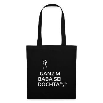 Tout m Baba est le cadeau de Dochta Franken - Sac en tissu - noir - Devant