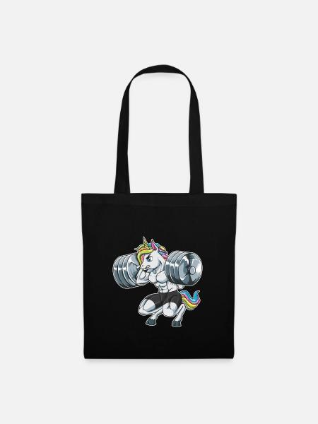 Lift Like A Unicorn | Fitness Gewichtheben Muskeln - Stoffbeutel - Schwarz