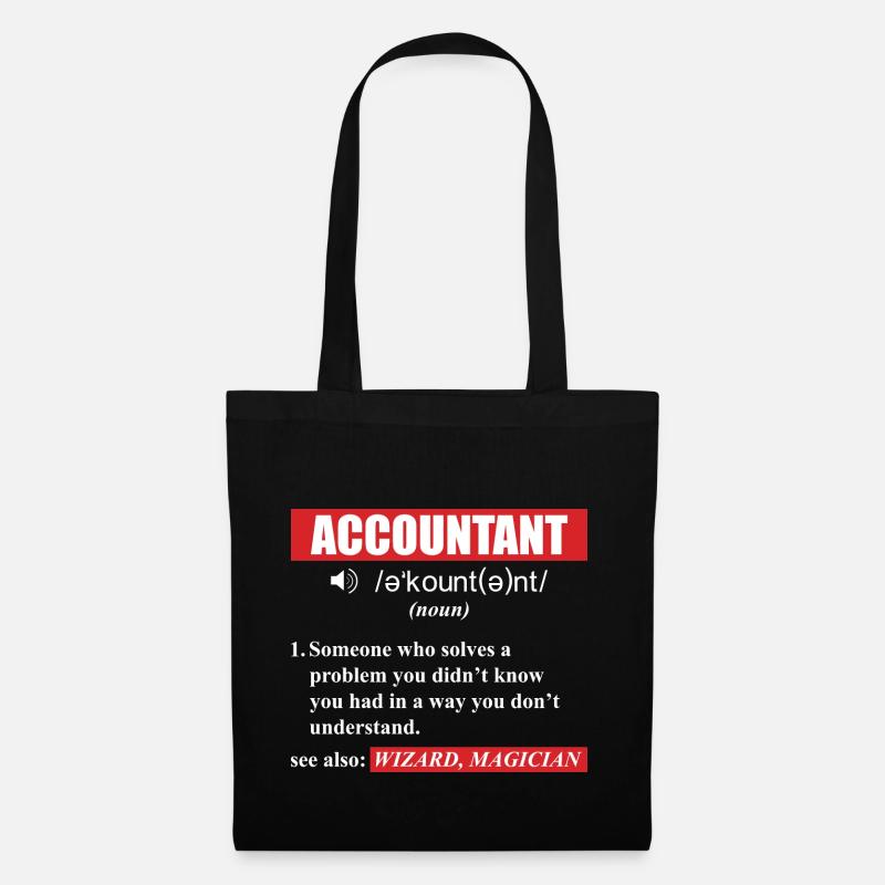 Funny Accountant Definition - See Also Wizard - Stoffbeutel - Schwarz