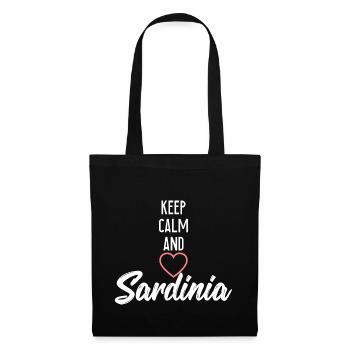 Chère Sardaigne - Sac en tissu - noir - Devant
