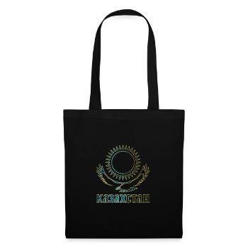 Kazakhstan eagle lettering - Tote Bag - black - Front