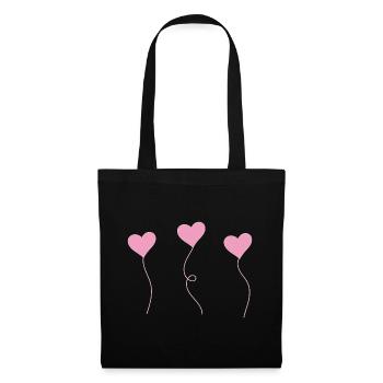 heart - Stoffbeutel - Schwarz - Vorne