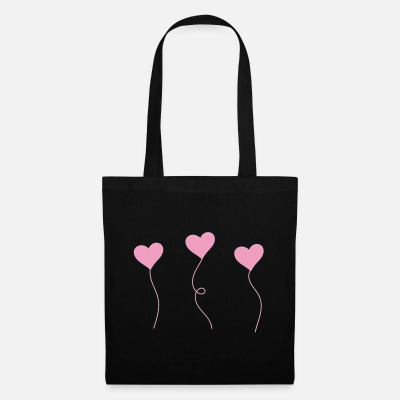 heart - Tote Bag - black