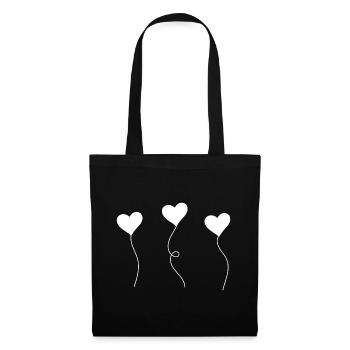 heart - Stoffbeutel - Schwarz - Vorne