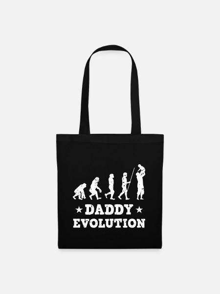Papa évolution - Sac en tissu - noir