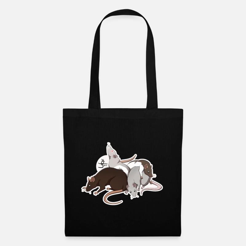 Ratties - Stoffbeutel - Schwarz