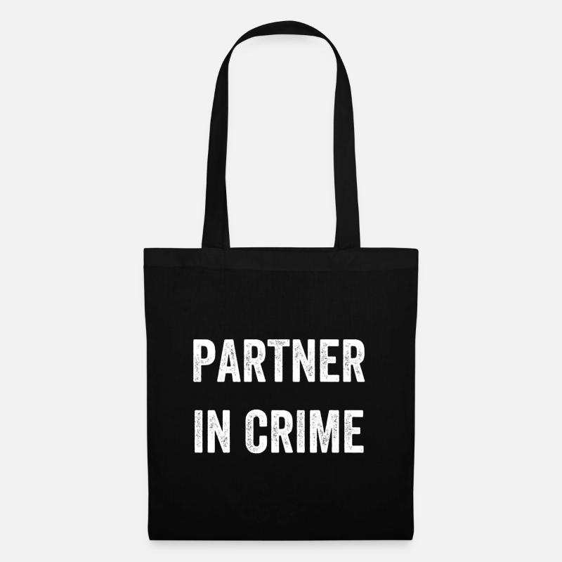 Partner in Crime - Stoffbeutel - Schwarz