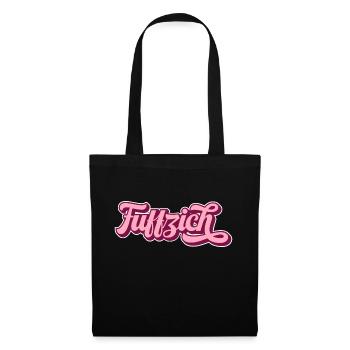 Fuffzich 50. Geburtstag Birthday Fünfzig Geschenk - Stoffbeutel - Schwarz - Vorne