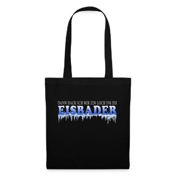 ice bathing ice fishing motivation winter bathing ice pink - Tote Bag - black - Front