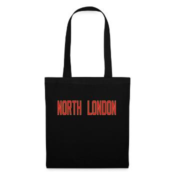 Londres nord - Sac en tissu - noir - Devant