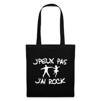 J'peux pas j'ai rock - Sac en tissu - noir - Devant