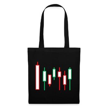 Bourse monnaie Wall Street Trader Forex - Sac en tissu - noir - Devant