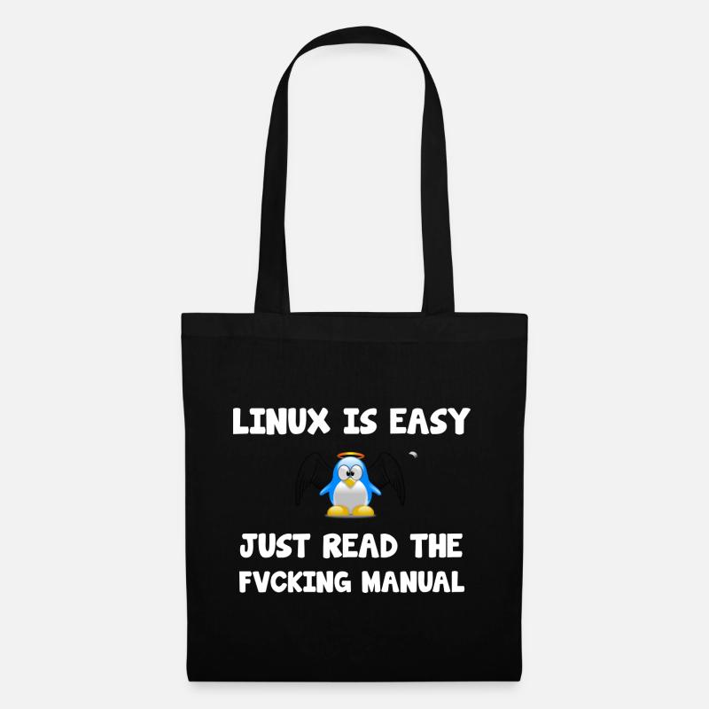Linux Computer Science Programmer Admin - Tote Bag - black
