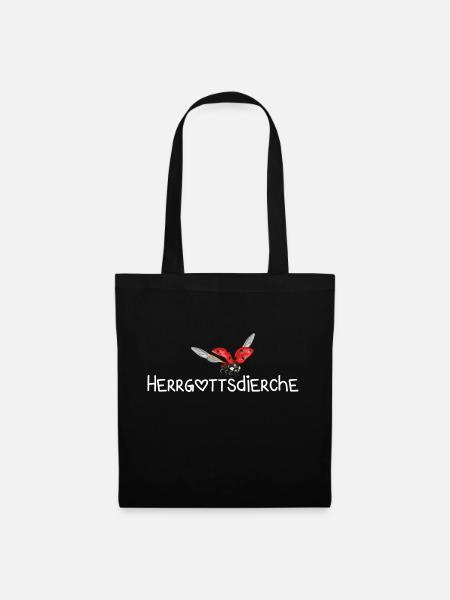 Herrgottsdierche Marienkäfer Mainz - Stoffbeutel - Schwarz