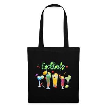 Colourful cocktails - Tote Bag - black - Front