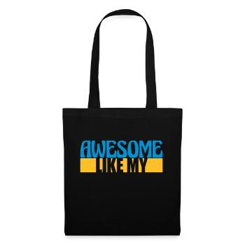 Template Vorlage Awesome Like - Tote Bag - black - Front