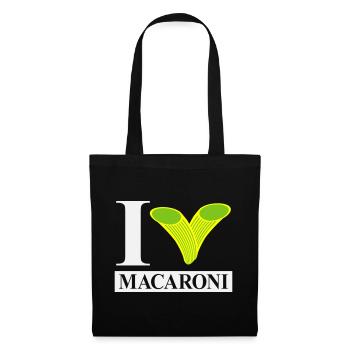 I love macaroni - Tote Bag - black - Front