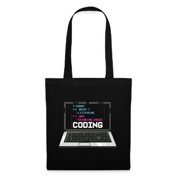 Programmeur Programmation Ordinateur Développeur Pc - Sac en tissu - noir - Devant