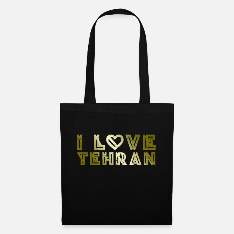 I Love Tehran - Stoffbeutel - Schwarz