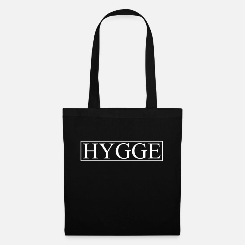 Hygge - Dänische Tradition - Lebensgefühl - Nett - Stoffbeutel - Schwarz