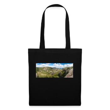 Tjødnane Seen Prekestolen in Rogaland in Norwegen - Stoffbeutel - Schwarz - Vorne
