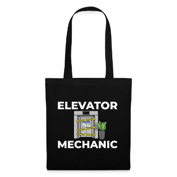 Technicien d’ascenseur Élévateur élévateur - Sac en tissu - noir - Devant