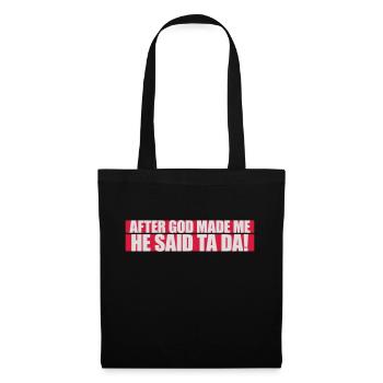 Après que Dieu m’ait fait - Sac en tissu - noir - Devant