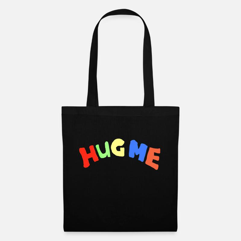 hug me - Tote Bag - black