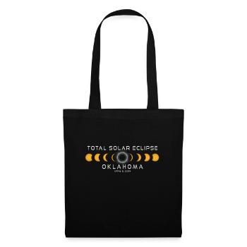 Oklahoma Sonnenfinsternis 2024 April 8 Souvenir - Stoffbeutel - Schwarz - Vorne
