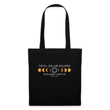 Durango Mexique Eclipse Solaire 2024 8 avril Souvenir - Sac en tissu - noir - Devant