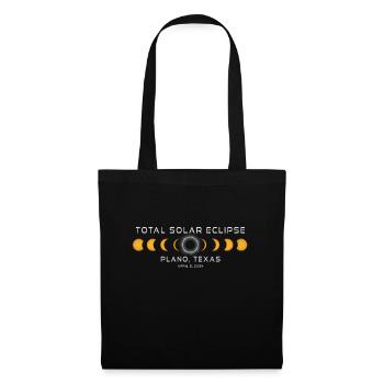 Plano Texas Solar Eclipse 2024 8 avril Souvenir - Sac en tissu - noir - Devant