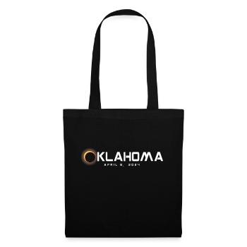 Oklahoma 2024 Sonnenfinsternis Souvenir 8. April - Stoffbeutel - Schwarz - Vorne