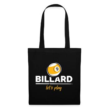 billiards pool 9 que ball Logo Club Team Cup - Tote Bag - black - Front
