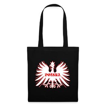 Polska-Adler - Stoffbeutel - Schwarz - Vorne
